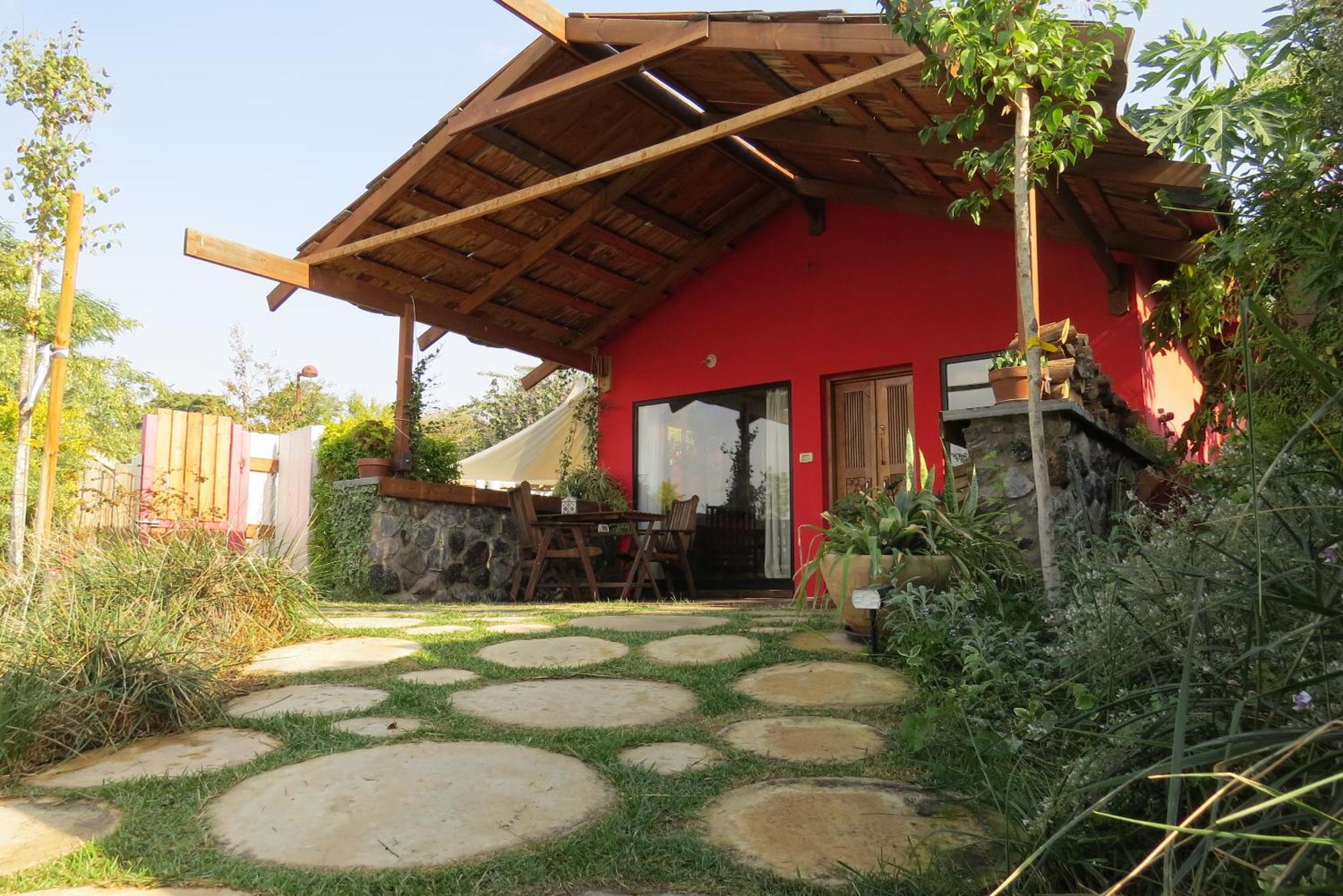 The Green And Red Cabins Ma'ale Gamla Exterior foto